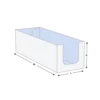 Custom 1-2-3 bottom tray with reinforced design for secure packaging.