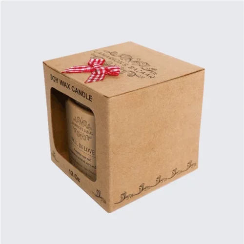 Luxury candle packaging box showcasing high-end design.