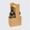 Eco-friendly 2-pack bottle carrier with sturdy handle.