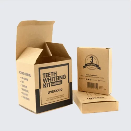 Custom apparel packaging box with modern design.