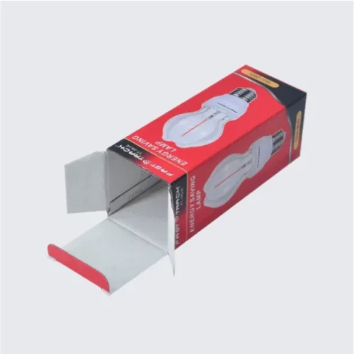 Customizable energy saver box with secure product fit.