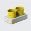 Eco-friendly cardboard cup carriers boxes for coffee shops