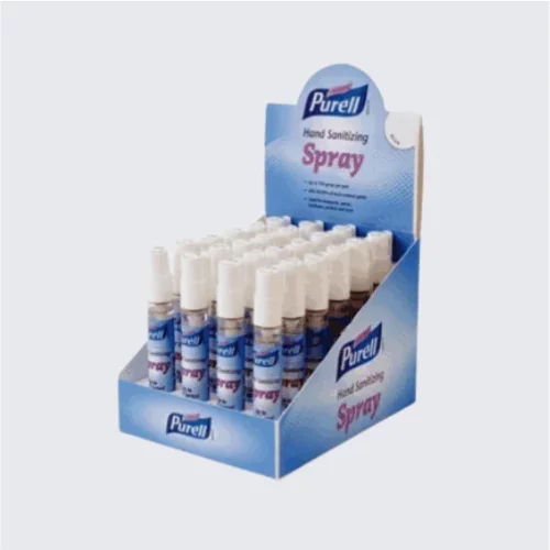 Promotional sanitizer box with custom branding.