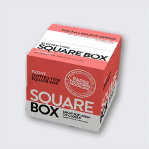 High-quality square shipping box for small and stackable items.
