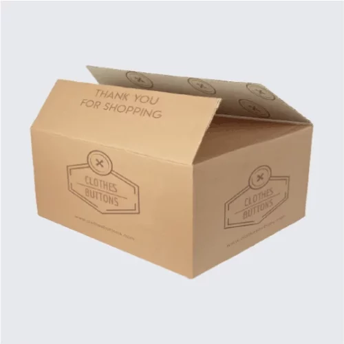 Custom rectangular shipping box for branding and protection.
