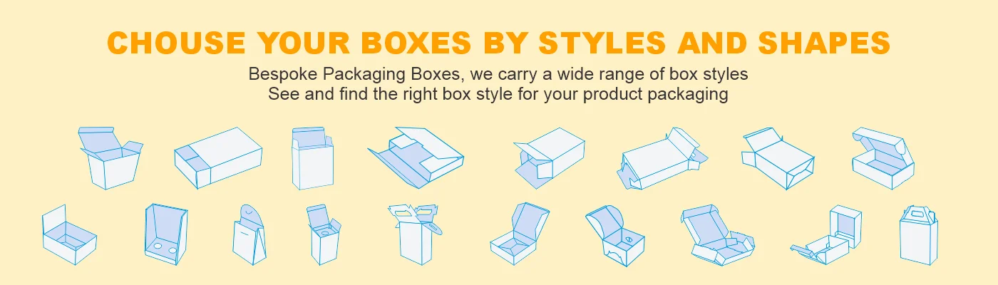 banner of boxes by styles